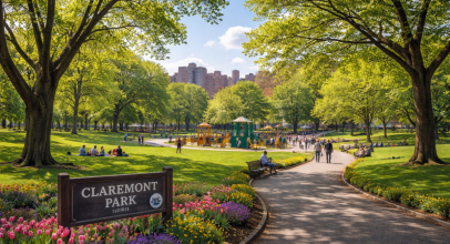 Claremont Park in the Bronx, New York City