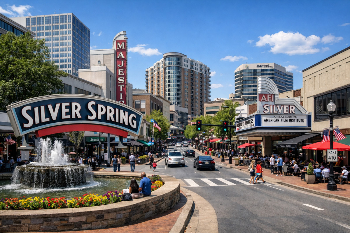 Downtown Silver Spring in Washington