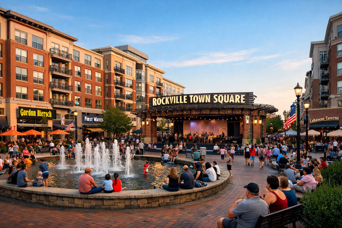 Rockville Town Square in Washington