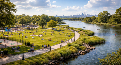 Soundview Park in the Bronx, New York City